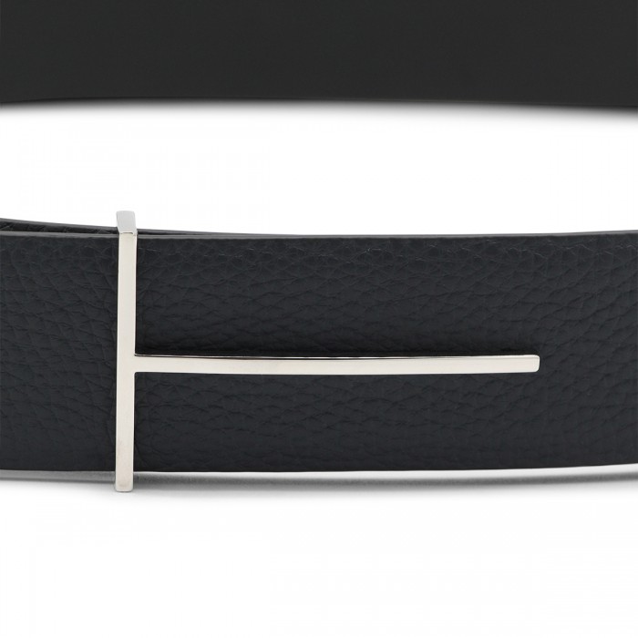 NAVY LEATHER BELT 2