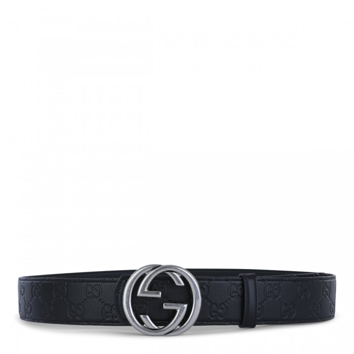BLACK LEATHER BELT