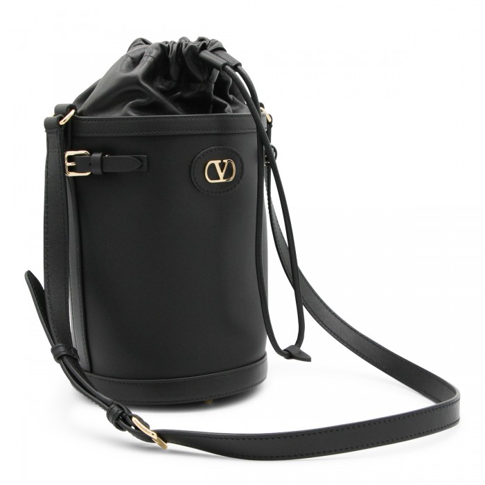BLACK LEATHER SATCHEL 2