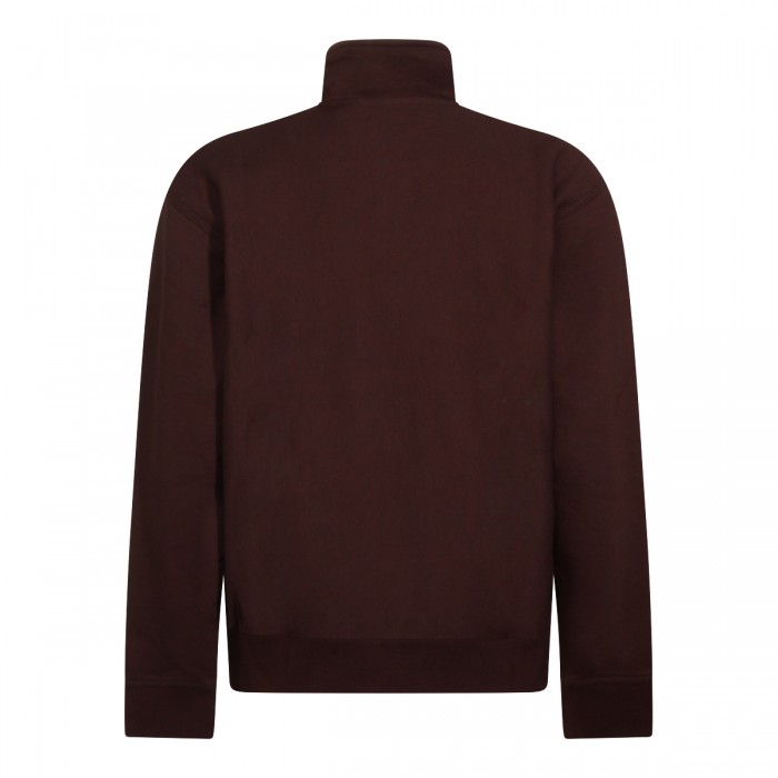 BURGUNDY COTTON SWEATSHIRT 2