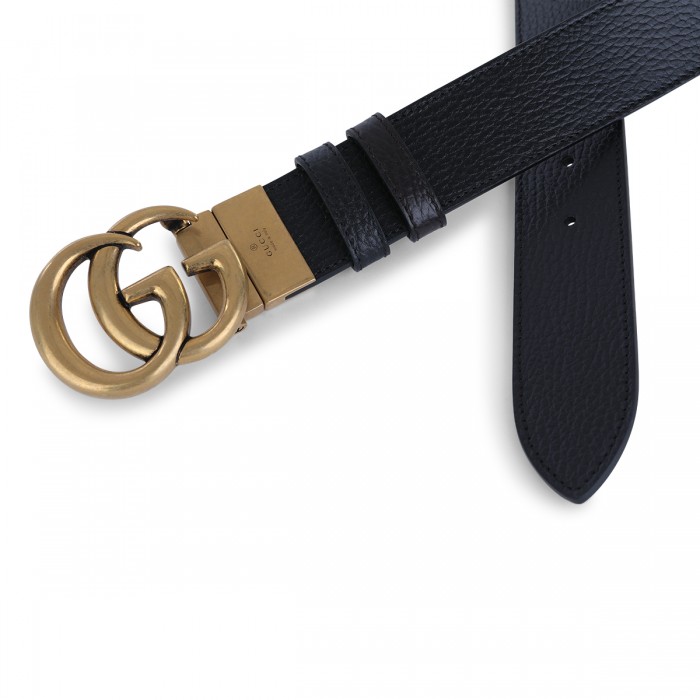 BLACK LEATHER BELT 2