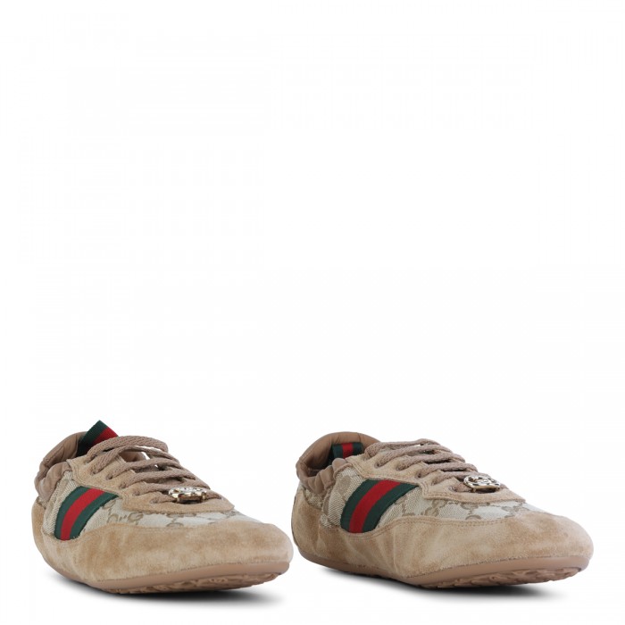 BEIGE LEATHER SNEAKERS 2