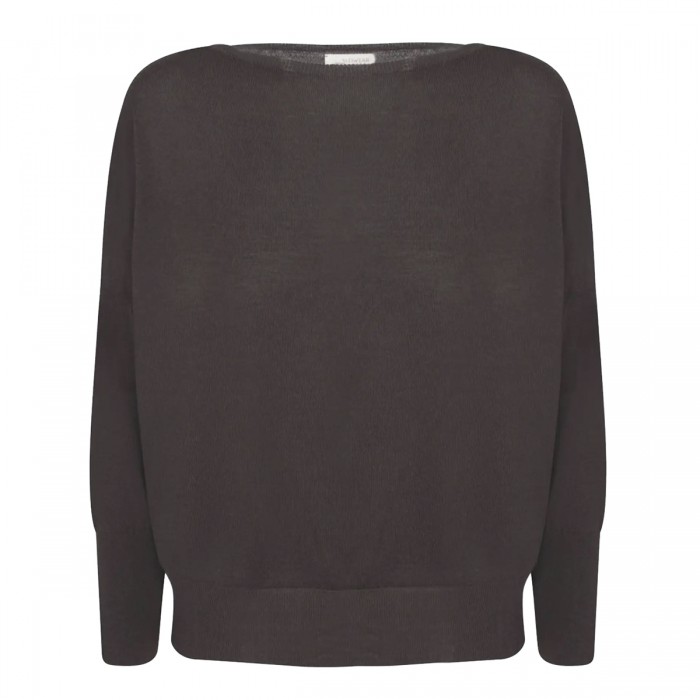 BROWN WOOL KNITWEAR