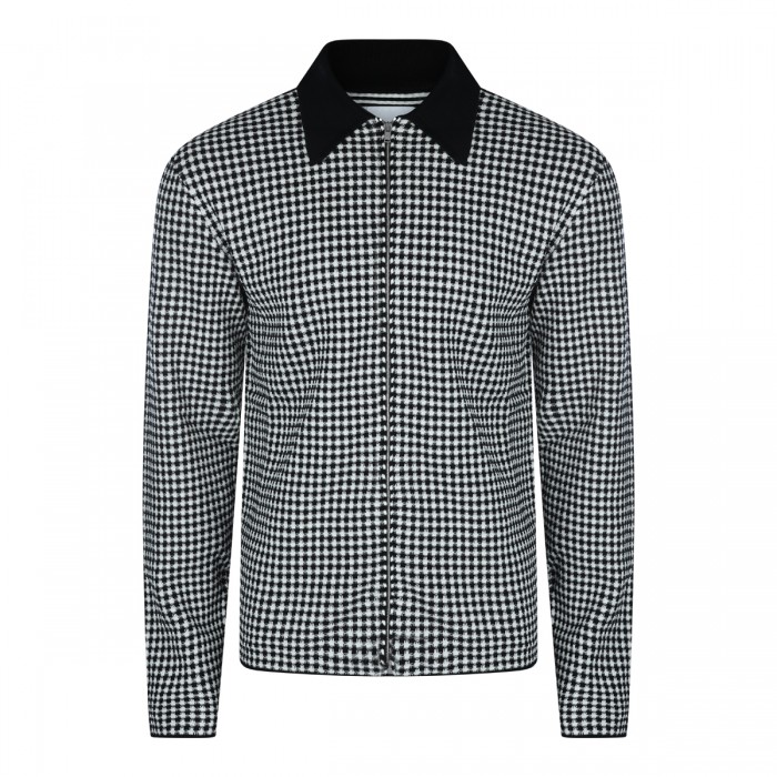 WHITE AND BLACK COTTON SHIRT