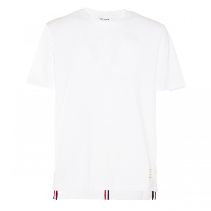 WHITE COTTON T-SHIRT