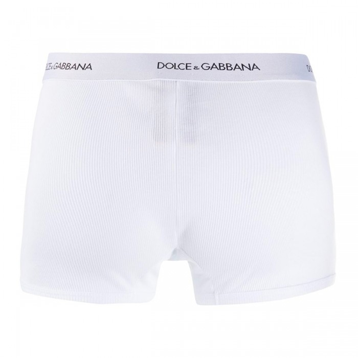 WHITE COTTON TWO-PACK BOXERS 2