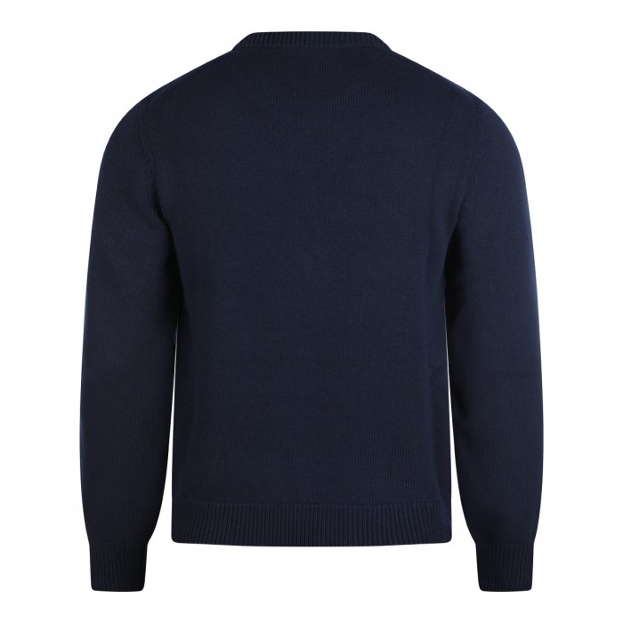 NAVY WOOL KNITWEAR 2