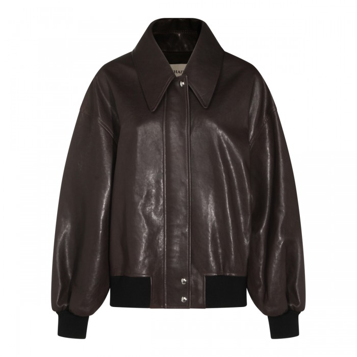 DARK BROWN LEATHER JACKET