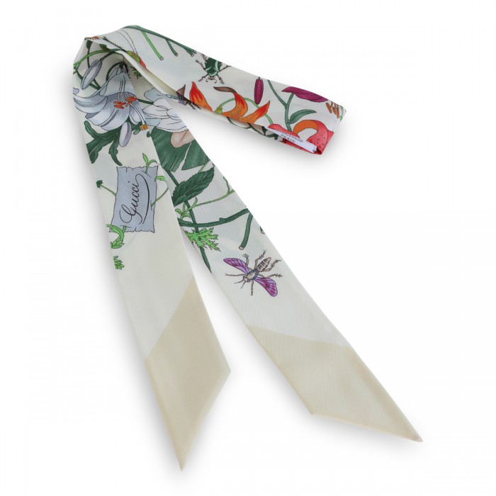 IVORY SILK SCARF