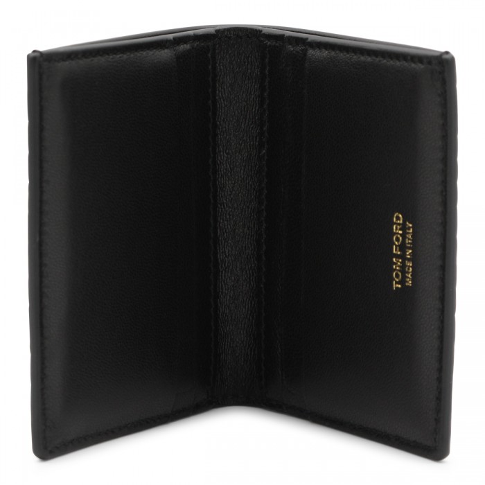 BLACK LEATHER CARD HOLDER 2