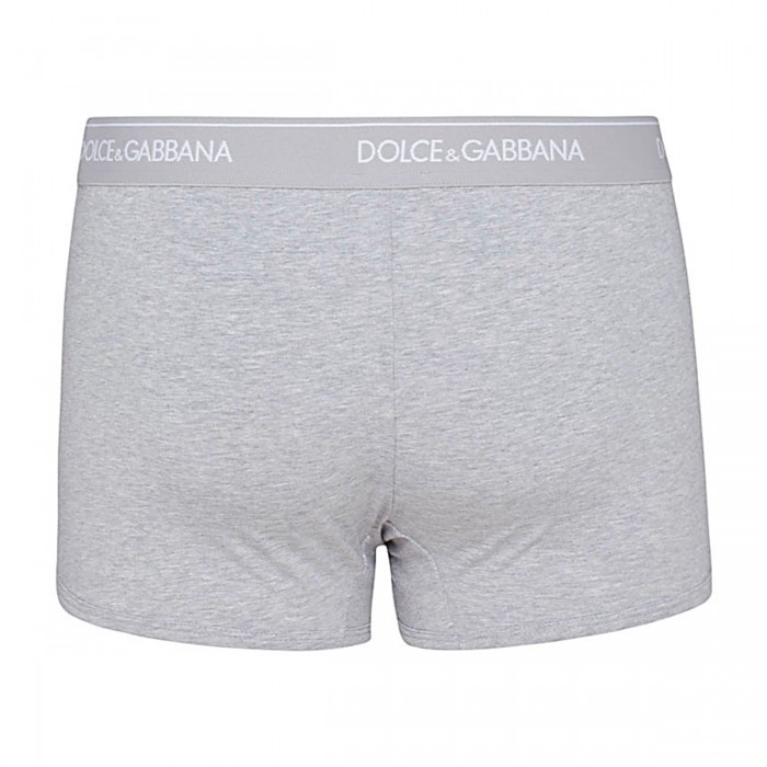 GREY COTTON TWO-PACK BOXERS 2