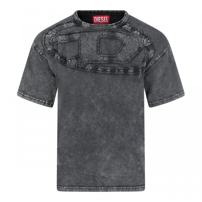 GREY COTTON T-SHIRT