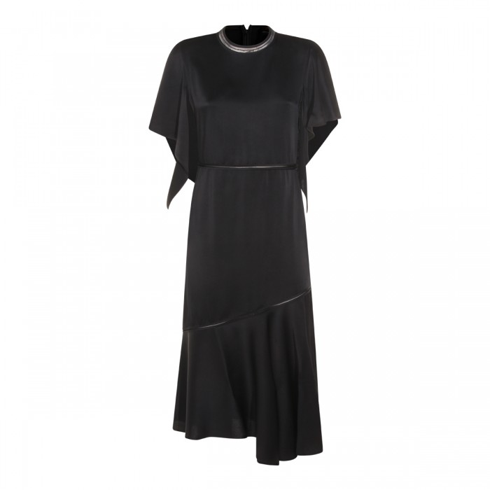 NAVY VISCOSE DRESS