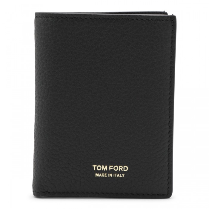 BLACK LEATHER CARD HOLDER