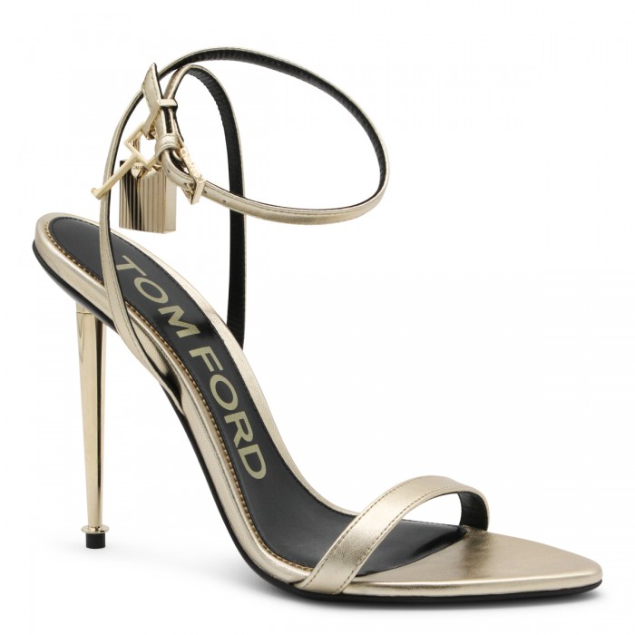 GOLD LEATHER SANDALS 2