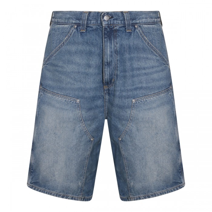 BLUE COTTON SHORTS
