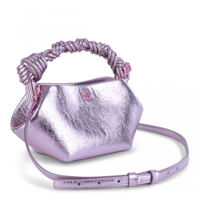 SILVER PINK TOP HANDLE BAG 2