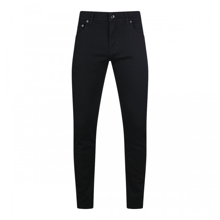 BLACK COTTON JEANS
