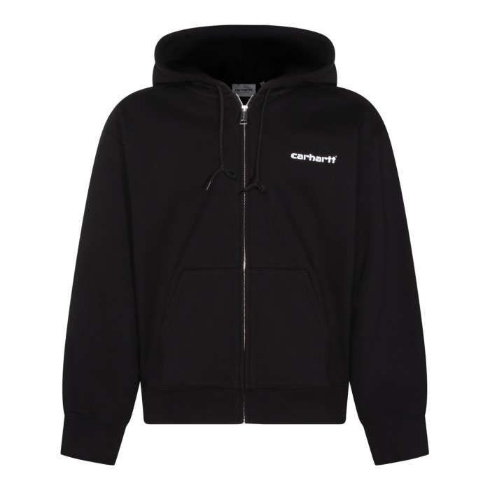 BLACK COTTON SWEATSHIRT