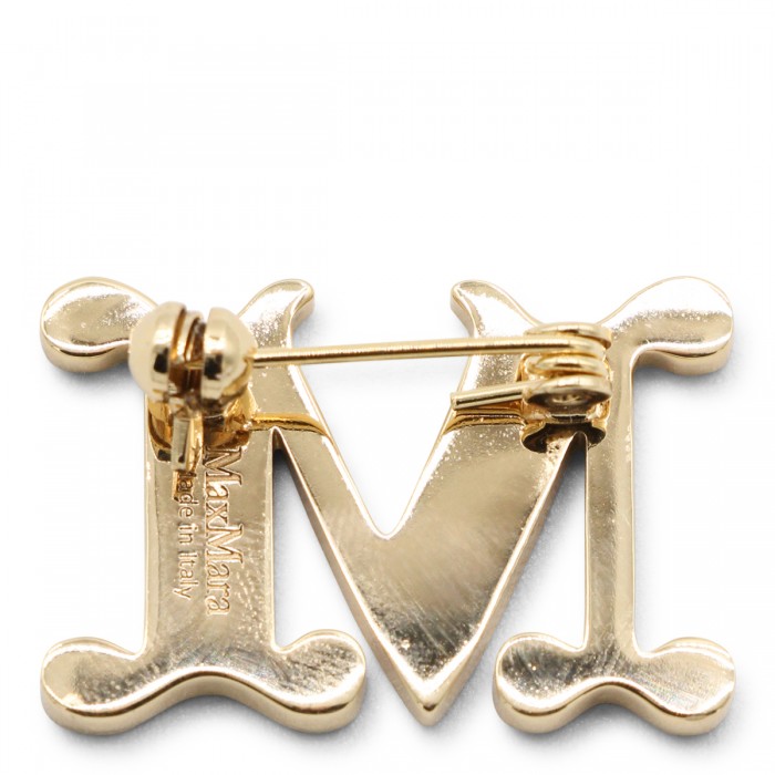 GOLD TONE METAL BROOCH 2