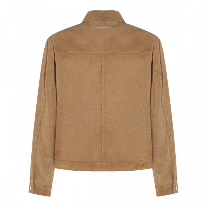 BROWN COTTON DENIM JACKET 2