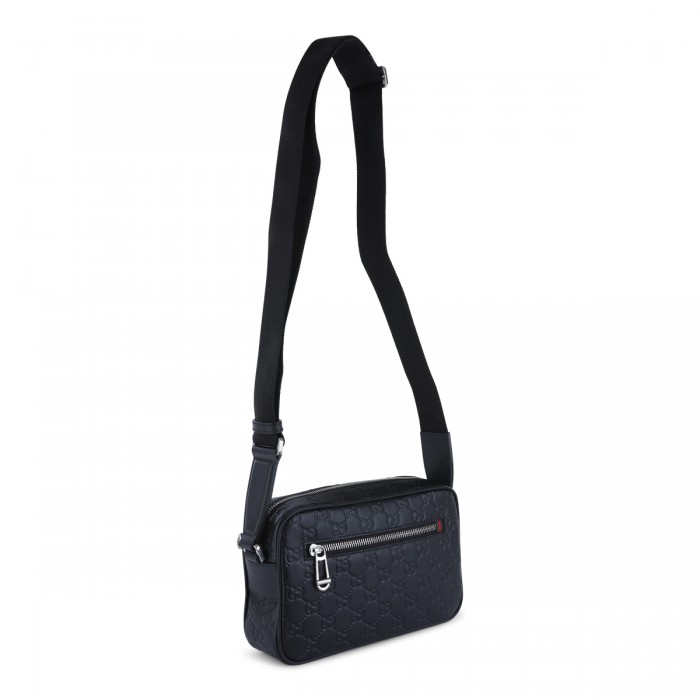 BLACK LEATHER CROSSBODY BAG 2