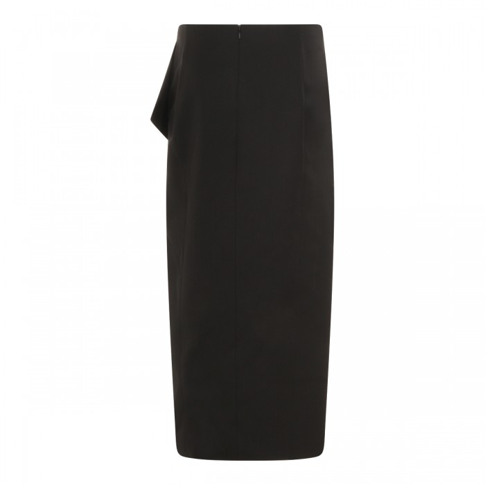 BLACK WOOL SKIRT 2