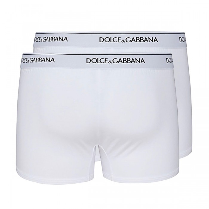 WHITE COTTON TWO-PACK BOXERS 2