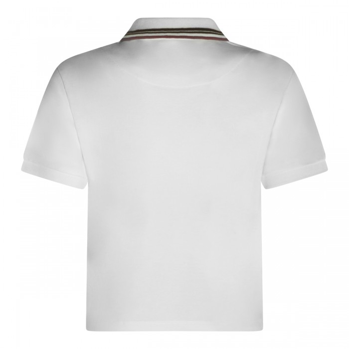 WHITE COTTON POLO SHIRT 2
