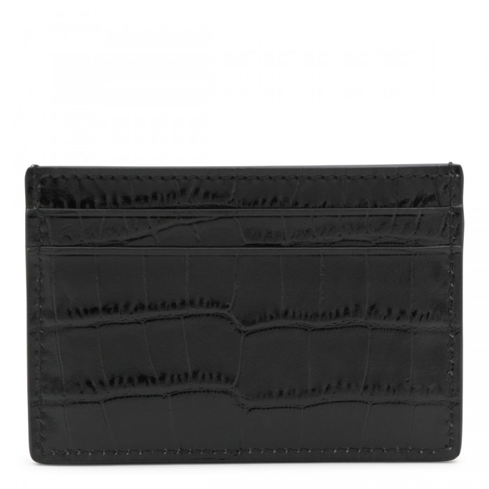 BLACK LEATHER CARD HOLDER 2