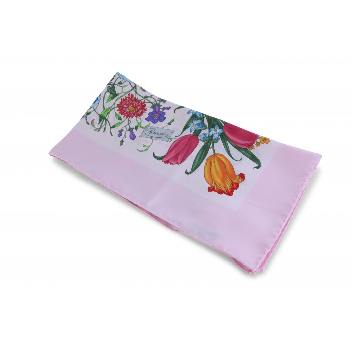 PINK SILK SCARF