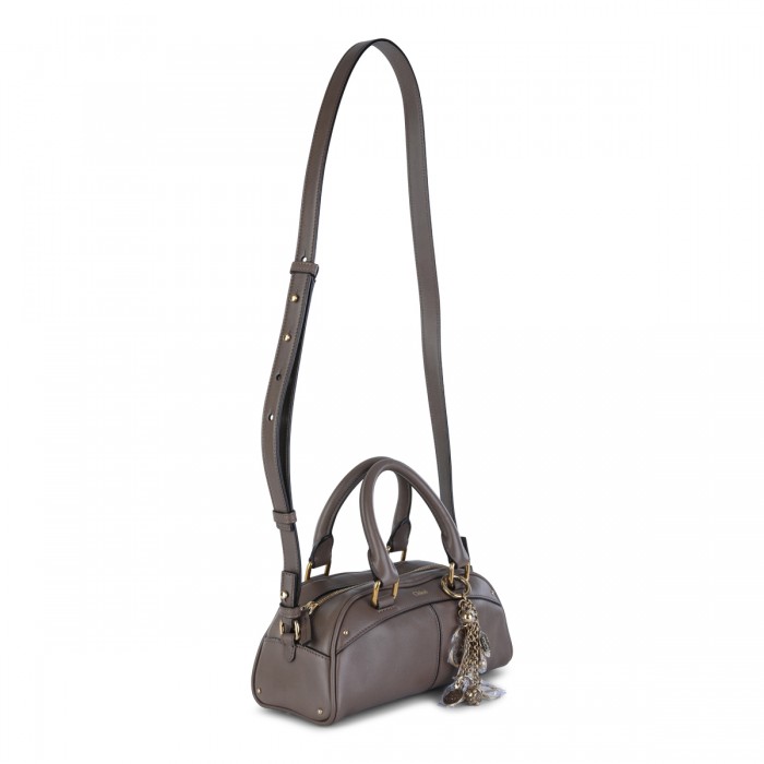 GREY LEATHER CHLOE BOWLING... 2