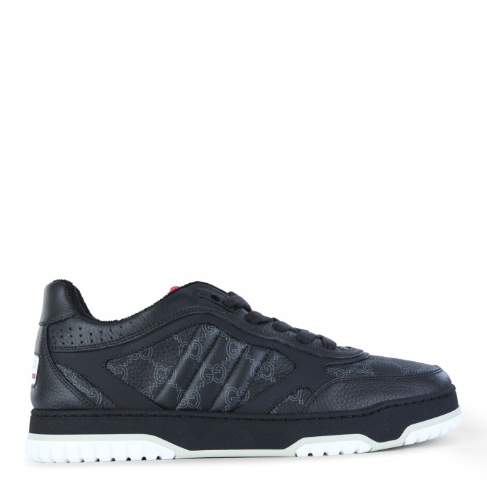 BLACK LEATHER SNEAKERS