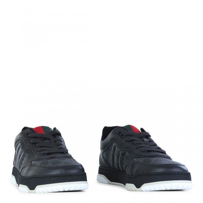 BLACK LEATHER SNEAKERS 2