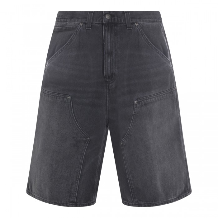 BLACK COTTON SHORTS
