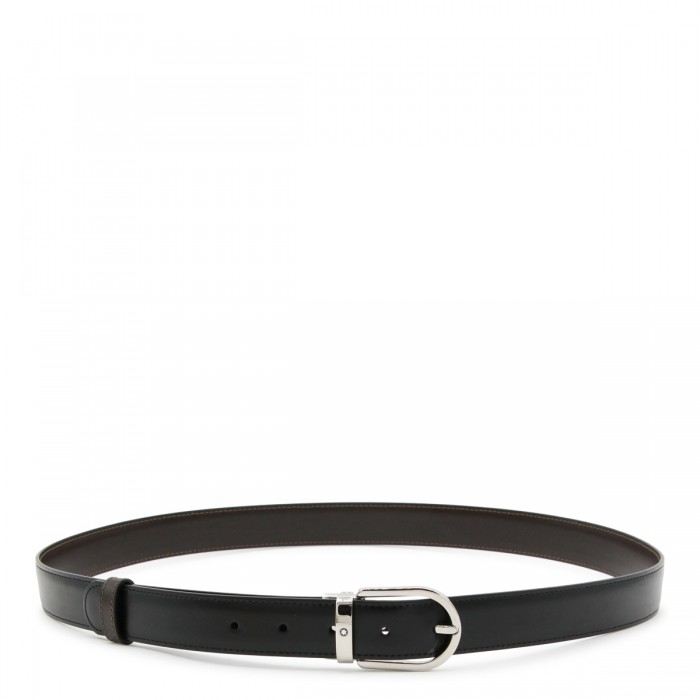 BLACK LEATHER BELT