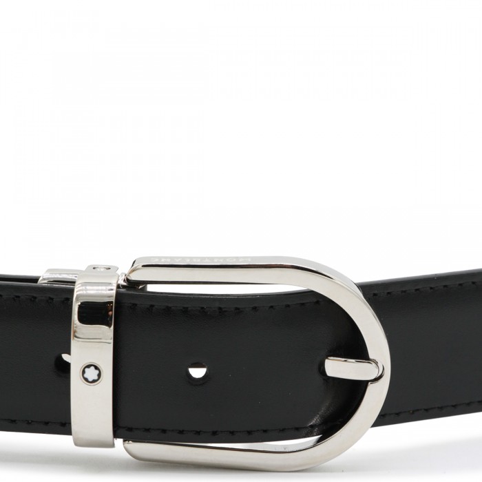 BLACK LEATHER BELT 2