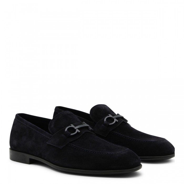 NAVY LEATHER LOAFERS 2