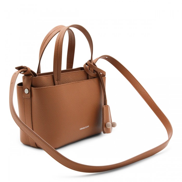 BROWN LEATHER TOTE 2