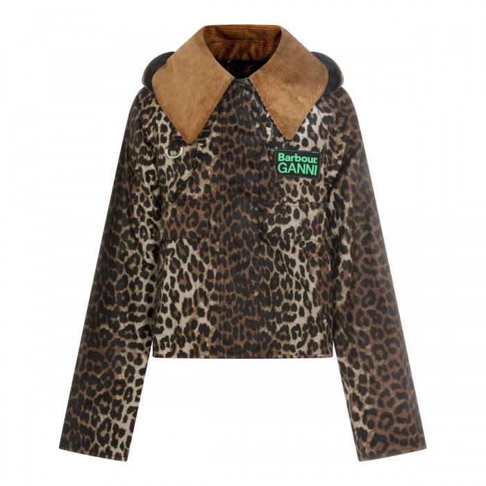LEOPARD COTTON CASUAL JACKET