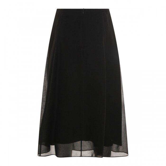 BLACK SILK SKIRT 2