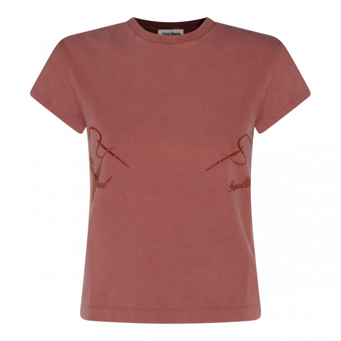 BURGUNDY COTTON T-SHIRT