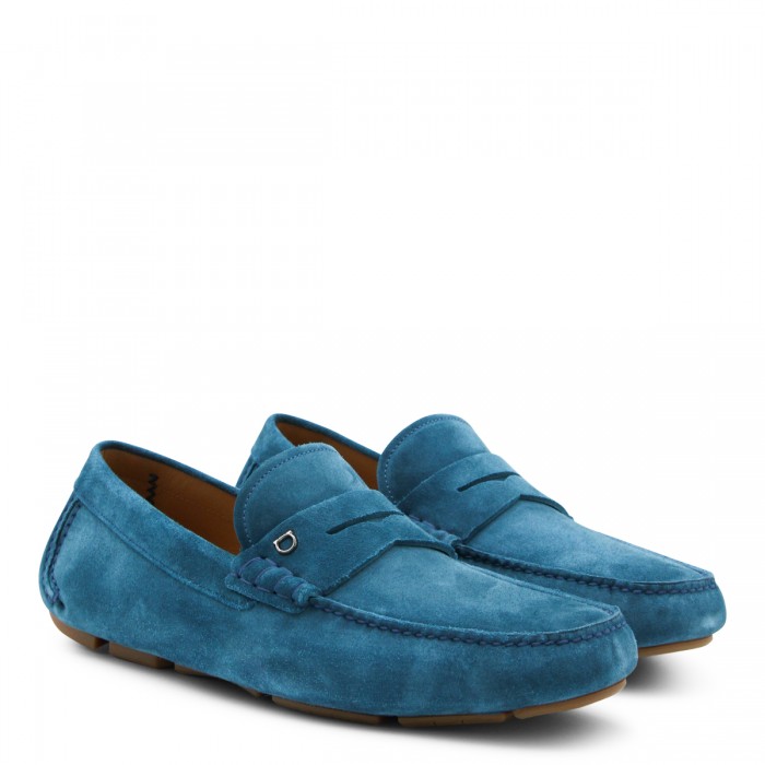 BLUE LEATHER LOAFERS 2