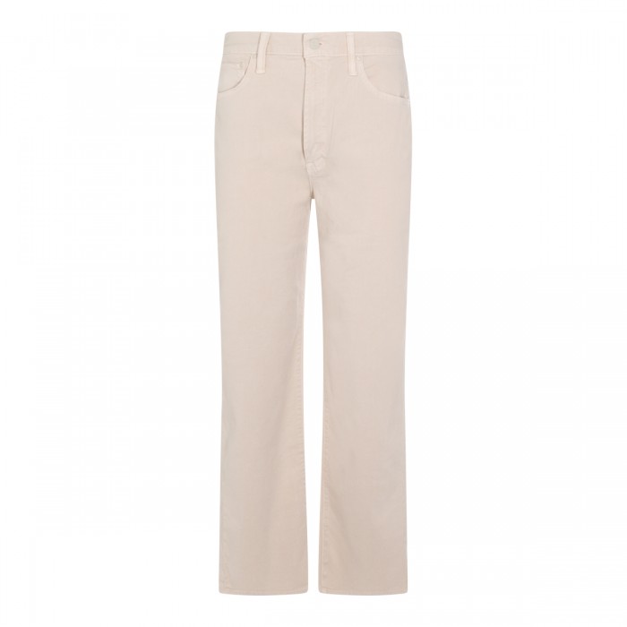 BEIGE COTTON JEANS