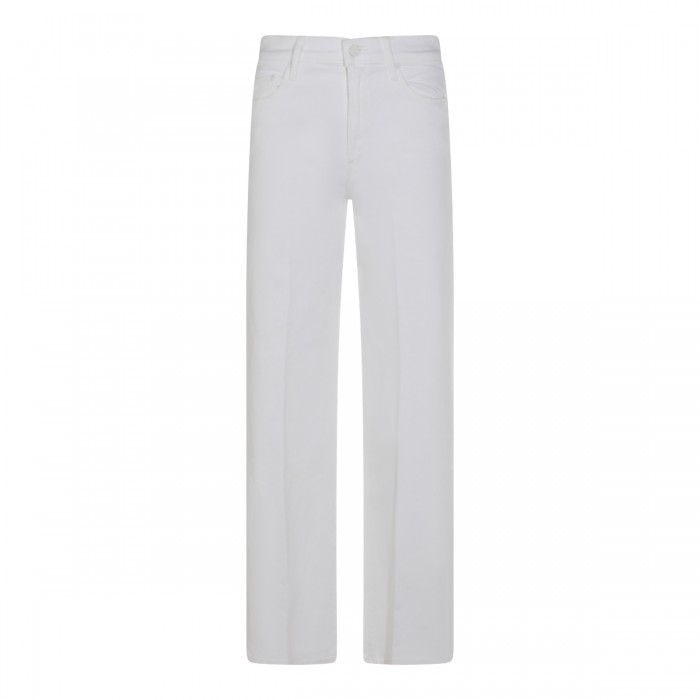 WHITE COTTON JEANS