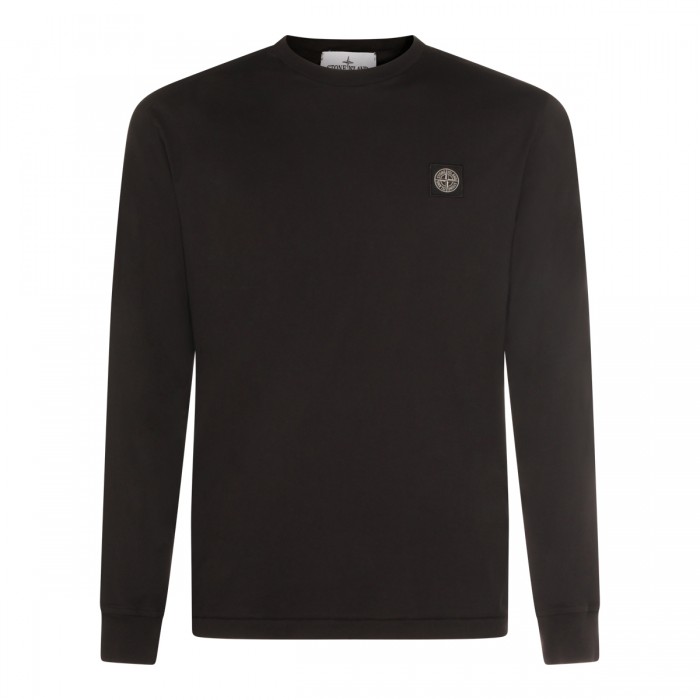 BLACK COTTON T-SHIRT