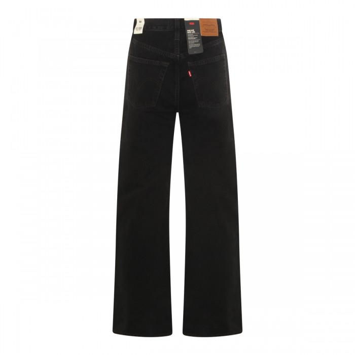 BLACK COTTON RIBCAGE WIDE... 2