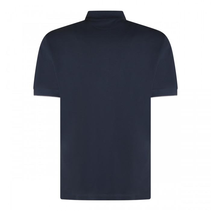 BLUE COTTON POLO SHIRT 2