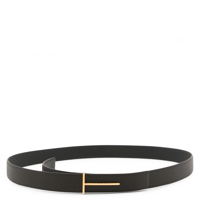 BLACK LEATHER BELT