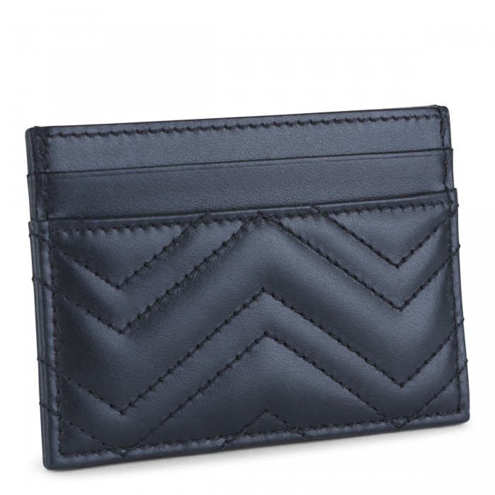 BLACK LEATHER CARD HOLDER 2